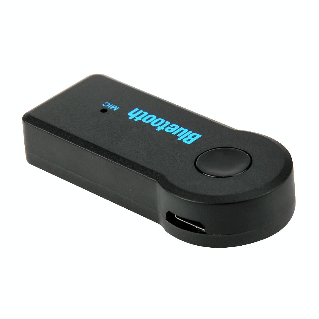 Compact wireless Bluetooth audio receiver in sleek disc design for car stereos and headphones. — view 2
