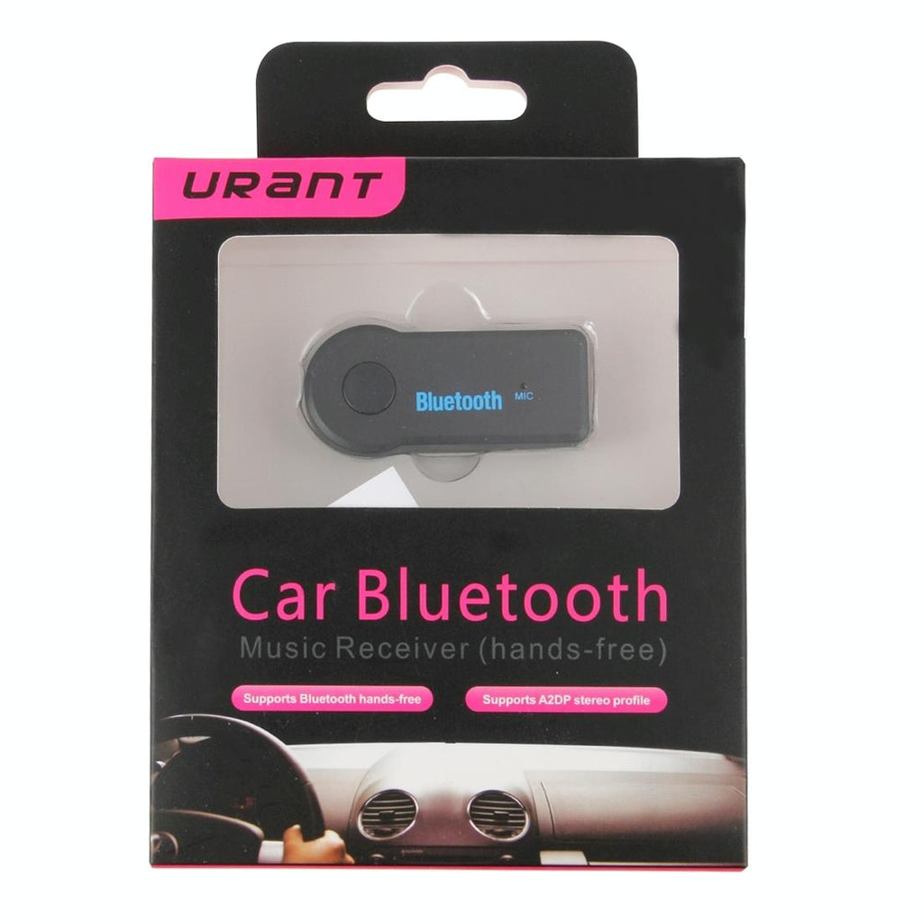 Compact wireless Bluetooth audio receiver in sleek disc design for car stereos and headphones. — view 5