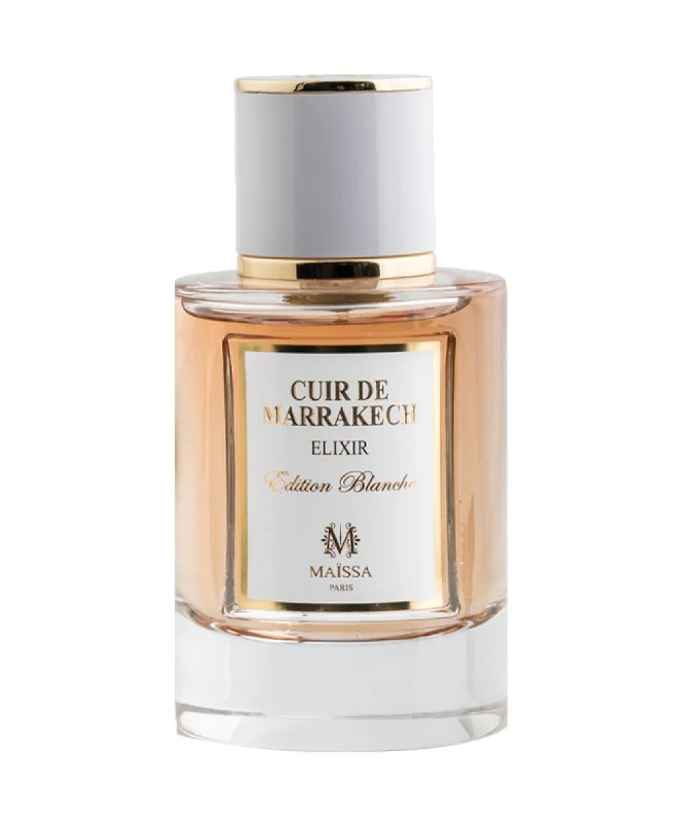 Cuir de Marrakech 50ml perfume bottle showcasing a luxurious travel ready leather oud oriental fragrance