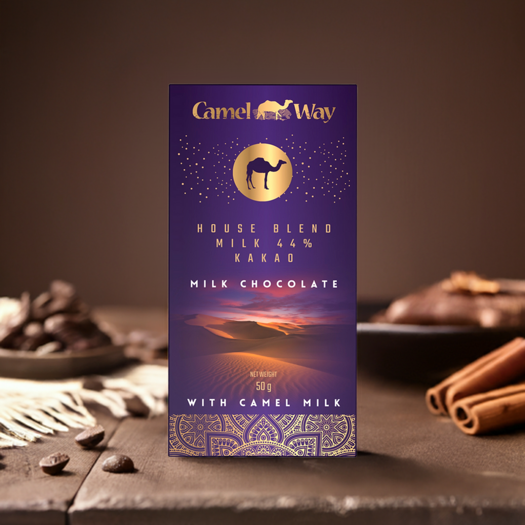 Handmade camel milk chocolate bar with 44 percent premium cocoa and rich creamy texture — view 2