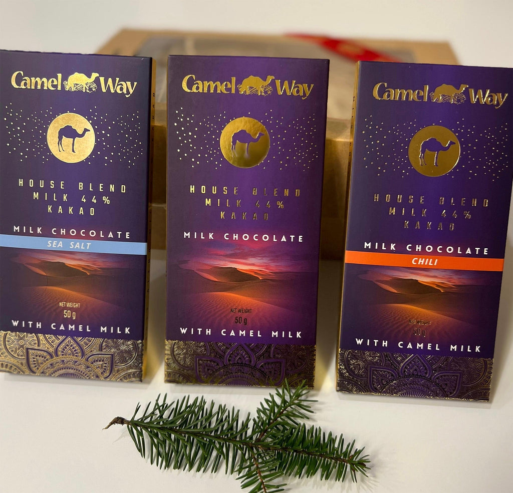 Handmade camel milk chocolate bar with 44 percent premium cocoa and rich creamy texture — view 3