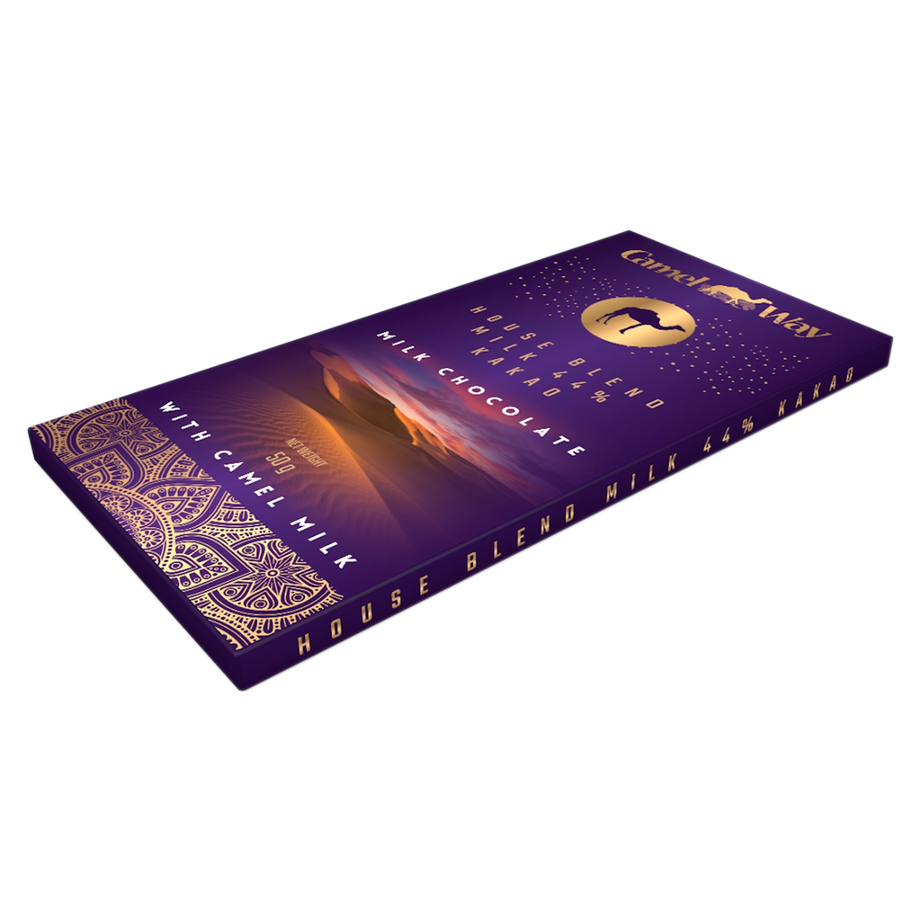 Handmade camel milk chocolate bar with 44 percent premium cocoa and rich creamy texture — view 5