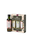 Cantare extra virgin olive oil gift set featuring three 100ml bottles in artistic Italian packaging