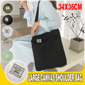 Womens canvas hobo crossbody bag with comfortable handles, smooth zippers, and casual spacious tote design