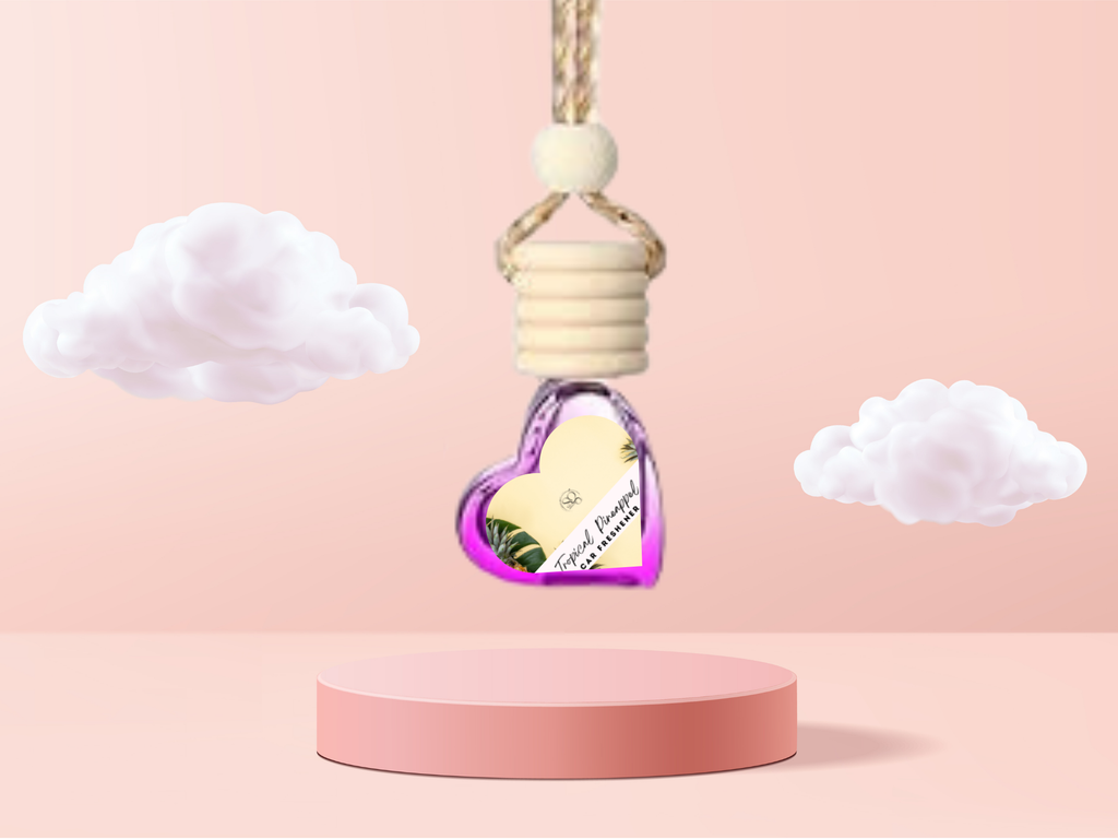 Glass hanging car freshener bottle with wooden cap and hanging rope, showcasing amber liquid inside. — view 3