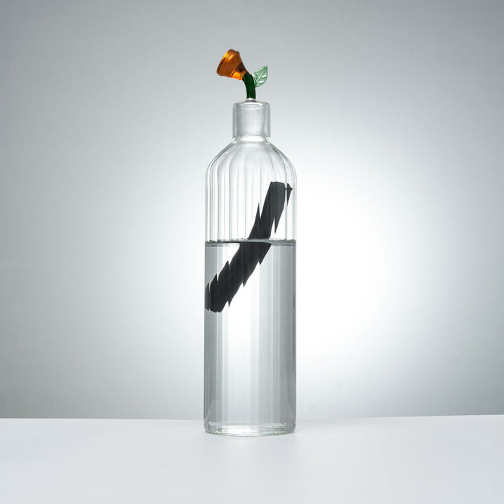 Carafe en verre Design + 1 Charbon de bambou français