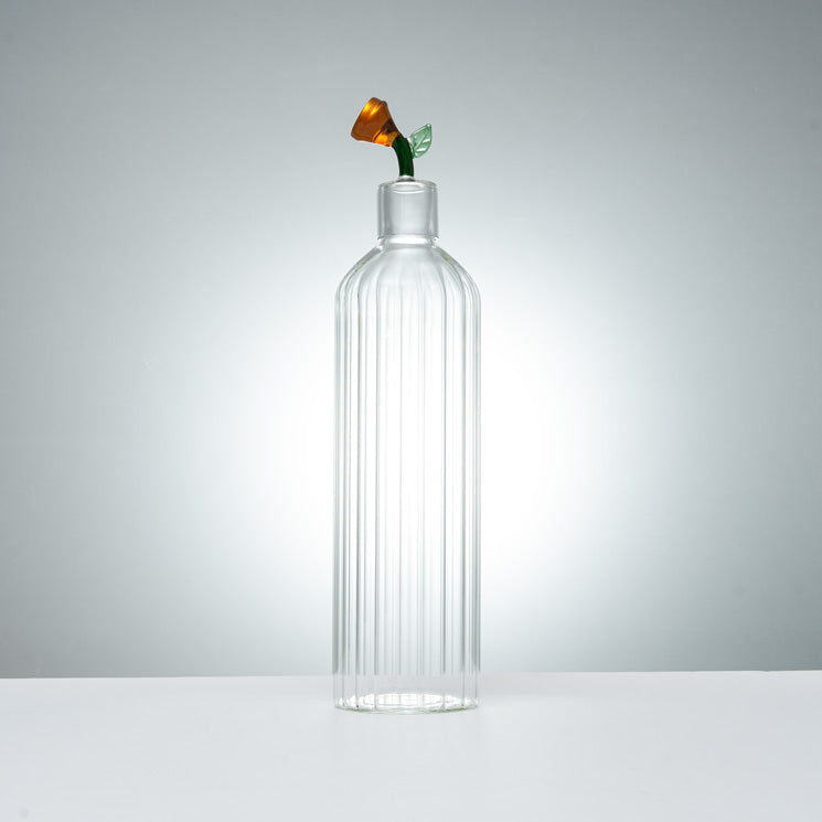 Carafe en verre Design + 1 Charbon de bambou français-1