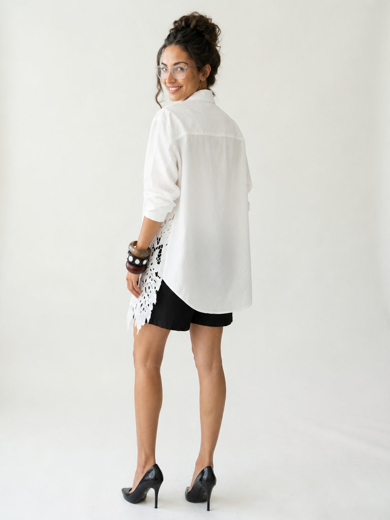 Liberated Lace Hollow Blouse-1