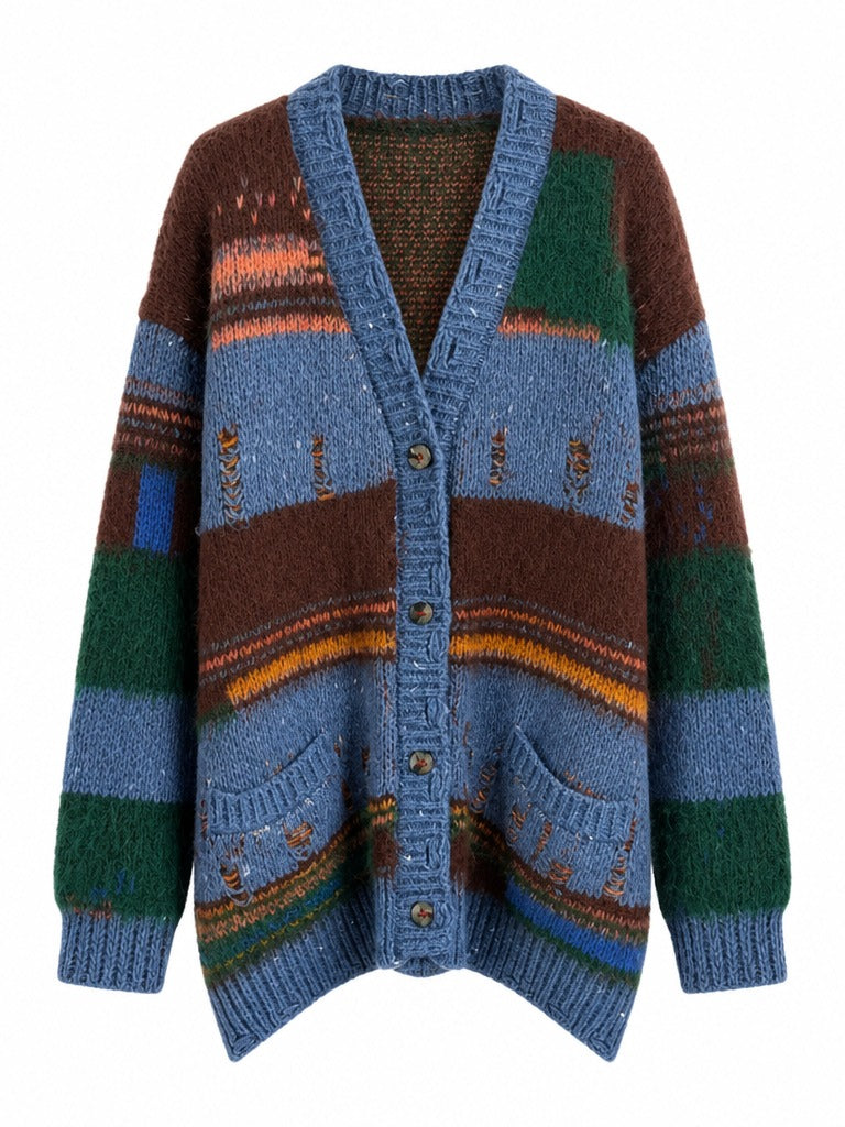 Wanderlust Patchwork Knit Cardigan-6