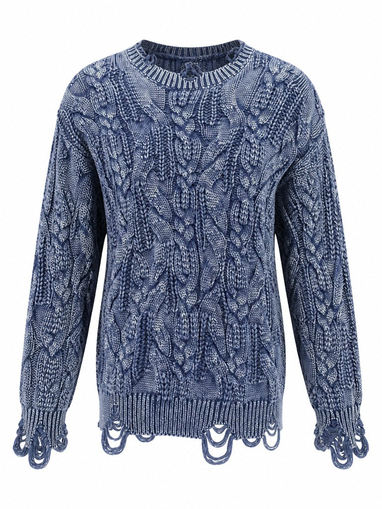 Grounded Chunky Knit Sweater-5