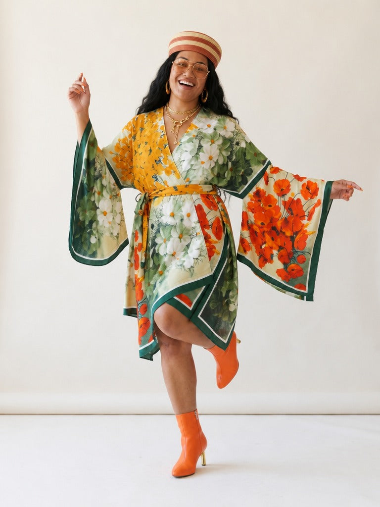 Free Spirit Floral Print Kimono-2