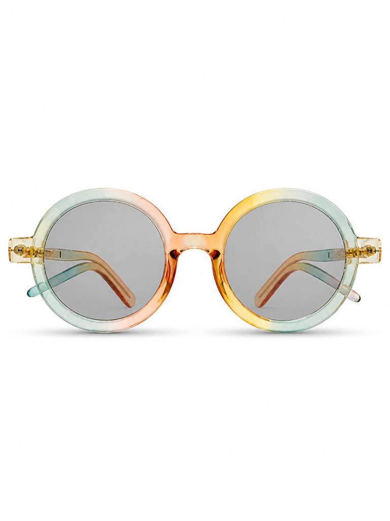 Vibrant Gradient Round Sunglasses-3