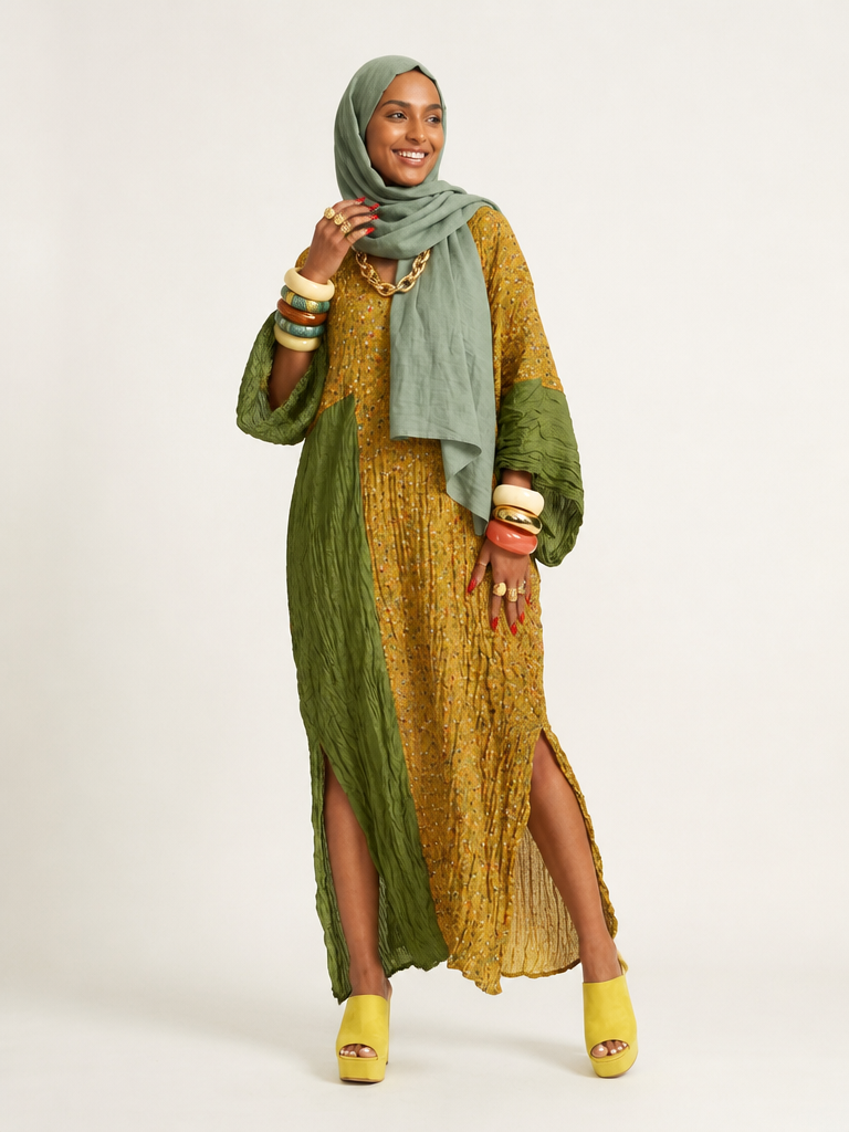 Wanderlust Deep V-Neck Kaftan-1