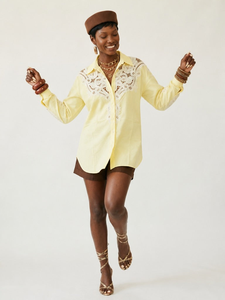 Radiant Embroidered Cotton Blouse-1