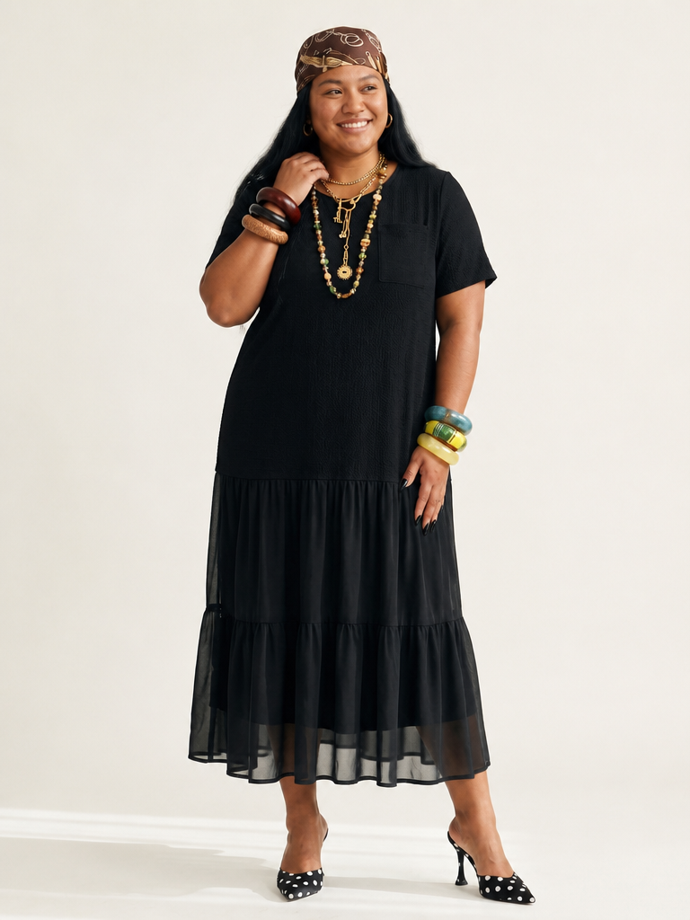 Liberated Patchwork Flowy Maxi Dress-2