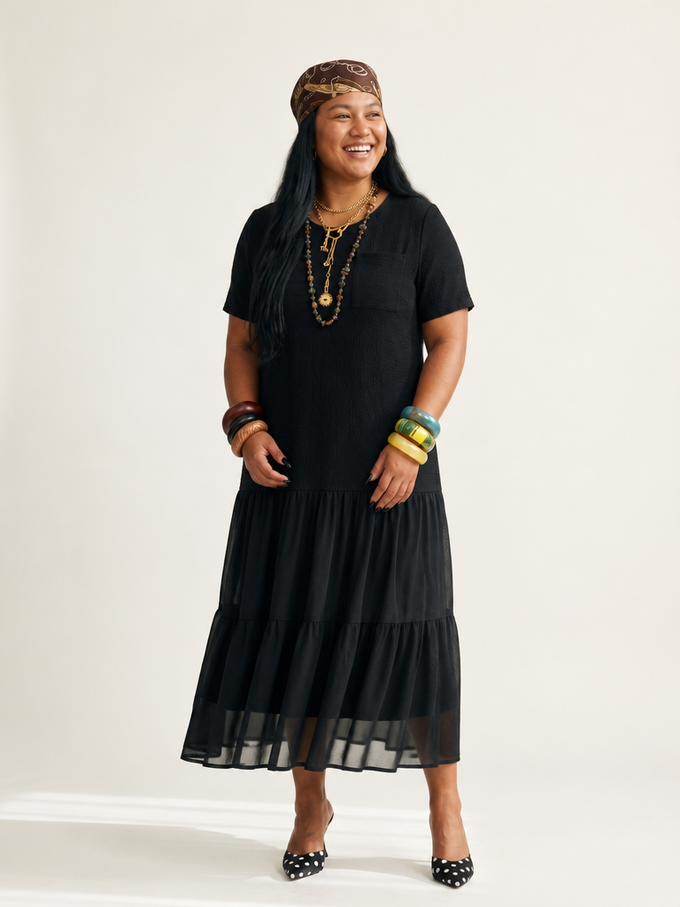 Liberated Patchwork Flowy Maxi Dress-1