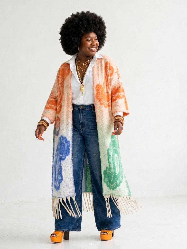Wanderlust Tassel Knit Kimono-2