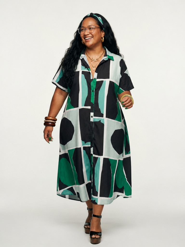 Limitless Printed Patchwork Maxi Dress