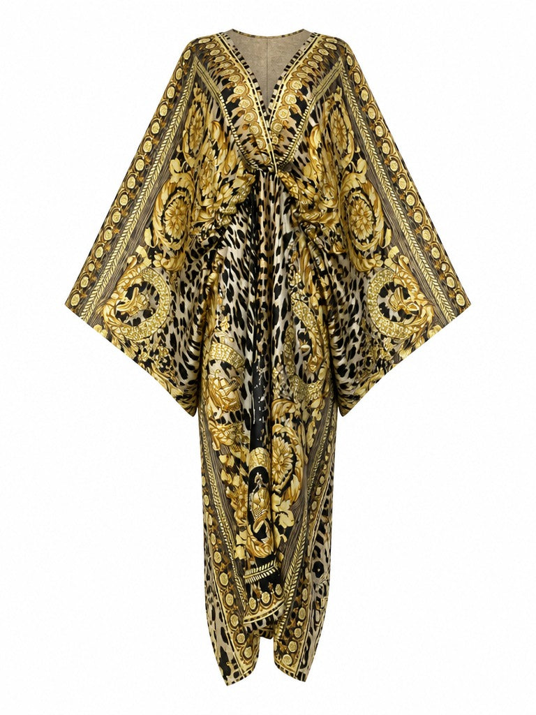 Fierce V-Neck Printed Kaftan-4