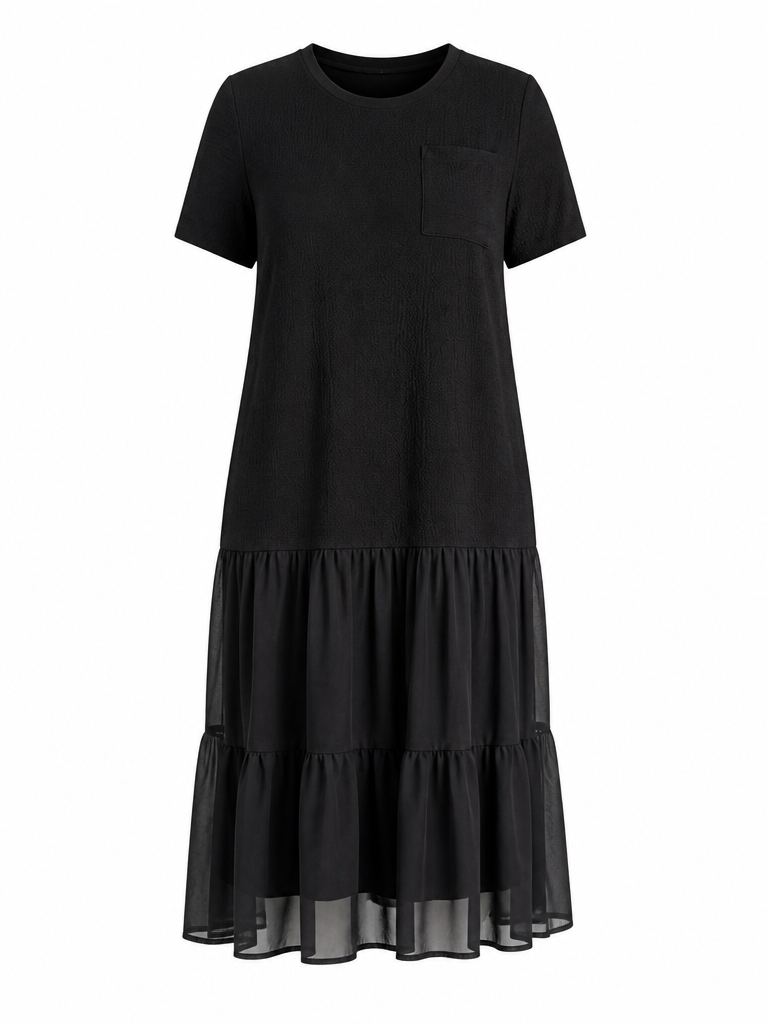 Liberated Patchwork Flowy Maxi Dress-4