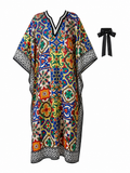 Vivacious Printed Kaftan Maxi Dress-3