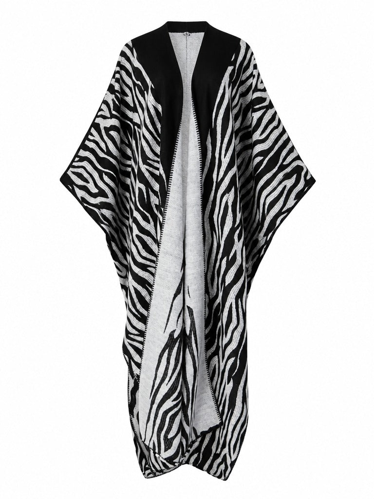 Wild Heart Geometric Knit Kimono-4