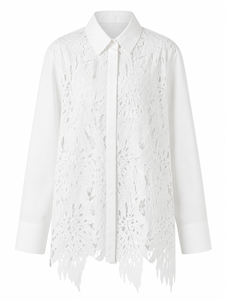 Liberated Lace Hollow Blouse-4