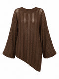 Unique Oversized Knit Pullover-4
