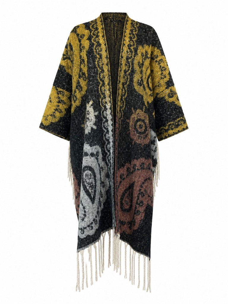 Wanderlust Tassel Knit Kimono-4