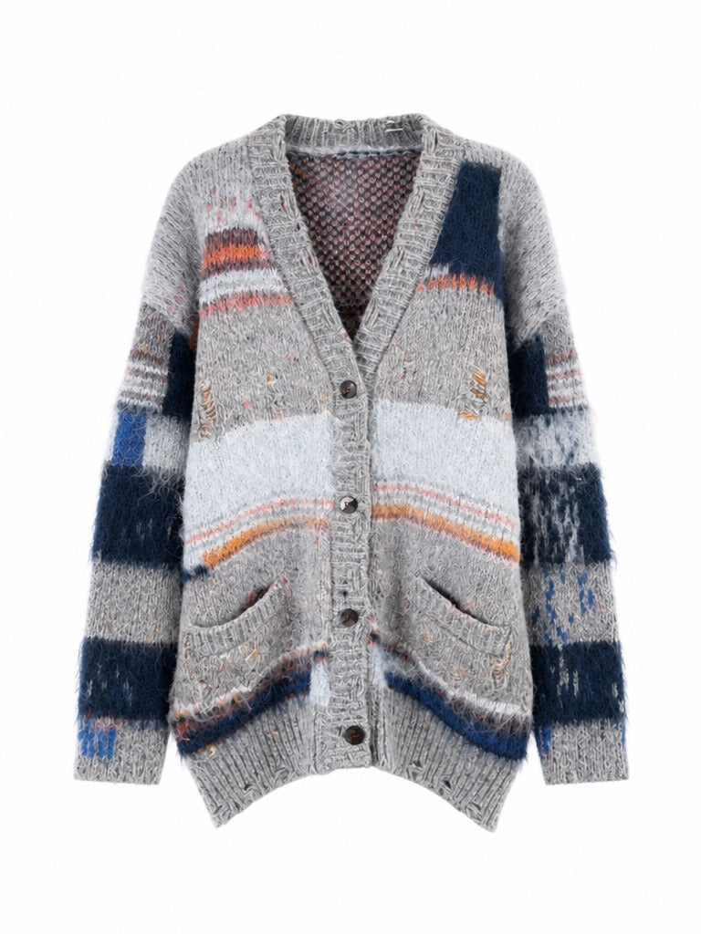 Wanderlust Patchwork Knit Cardigan-4