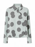 Audacious Polka Dot Oversized Blouse-5