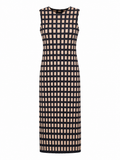Radiant Pleated Plaid Midi Dress-4
