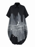 Limitless Printed Loose Shirt Dress-1