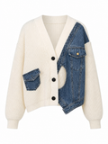 Fierce Patchwork Knit Cardigan-1