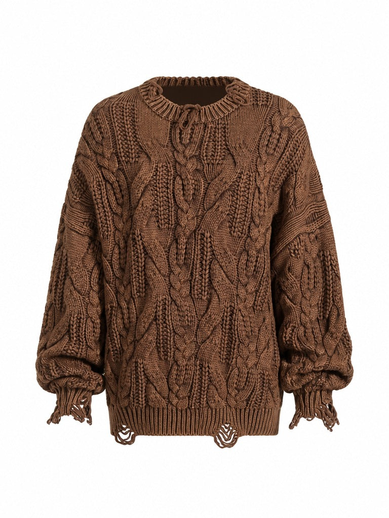 Grounded Chunky Knit Sweater-4