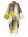 Wanderlust Fringed Geometric Kimono-3