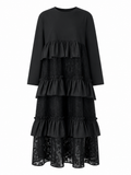 Unique Tiered Ruffle Maxi Dress-3
