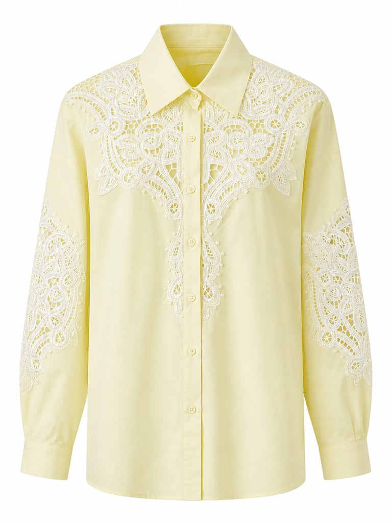 Radiant Embroidered Cotton Blouse-5