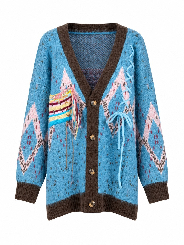 Unique Embroidered Knit Cardigan-4