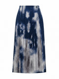 Wanderlust Printed Pleated Midi Skirt-4