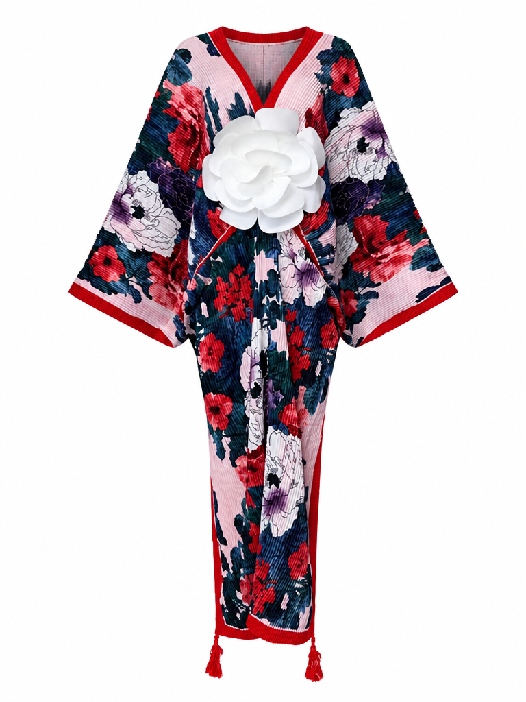 Wanderlust Pleated Boho Kaftan-4