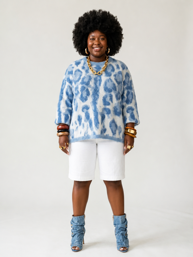 Wild Heart Leopard Knit Pullover-2