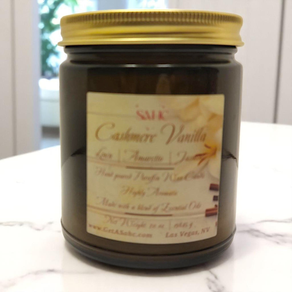 Fall Scented Candle Warm Vanilla Holiday Candle-1