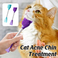 Silicone pet cleaning brush with an ergonomic handle and cute bear-shaped bristle head