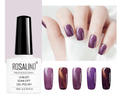 Cat eye gel nail polish bottle with magnetic shimmering liquid, 10ml capacity.