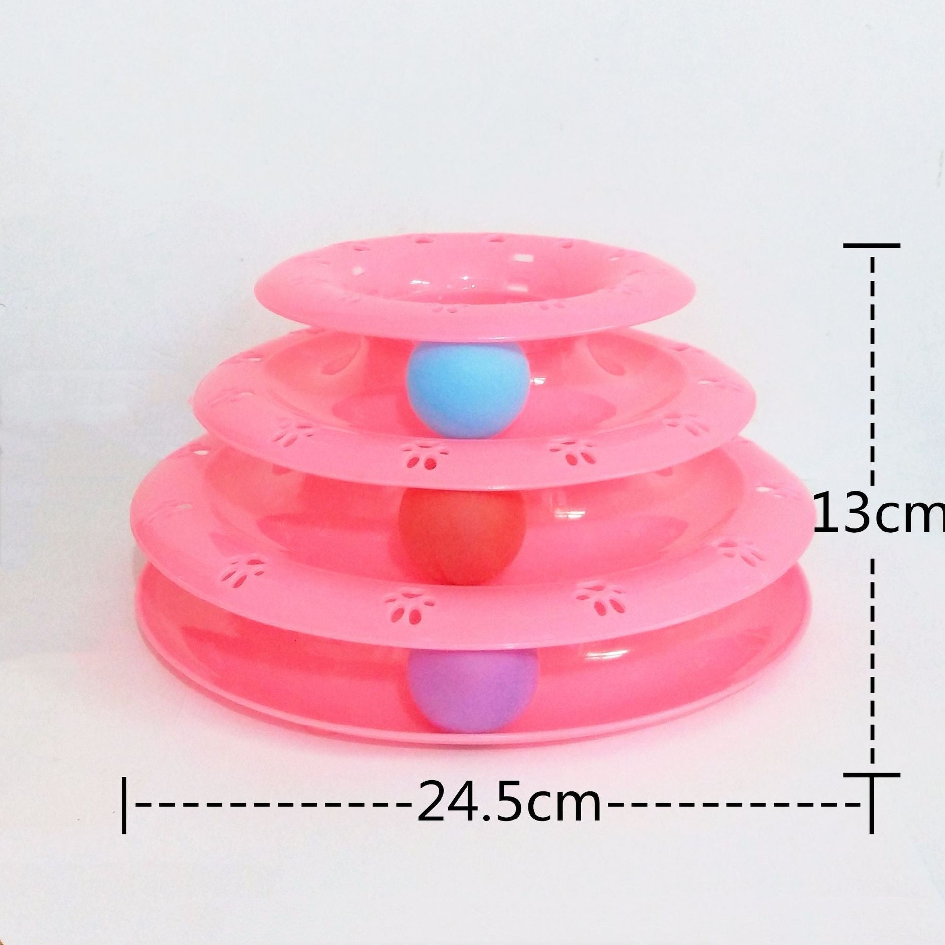 Interactive cat rotating educational turntable toy for indoor physical exercise and mental stimulation — view 2
