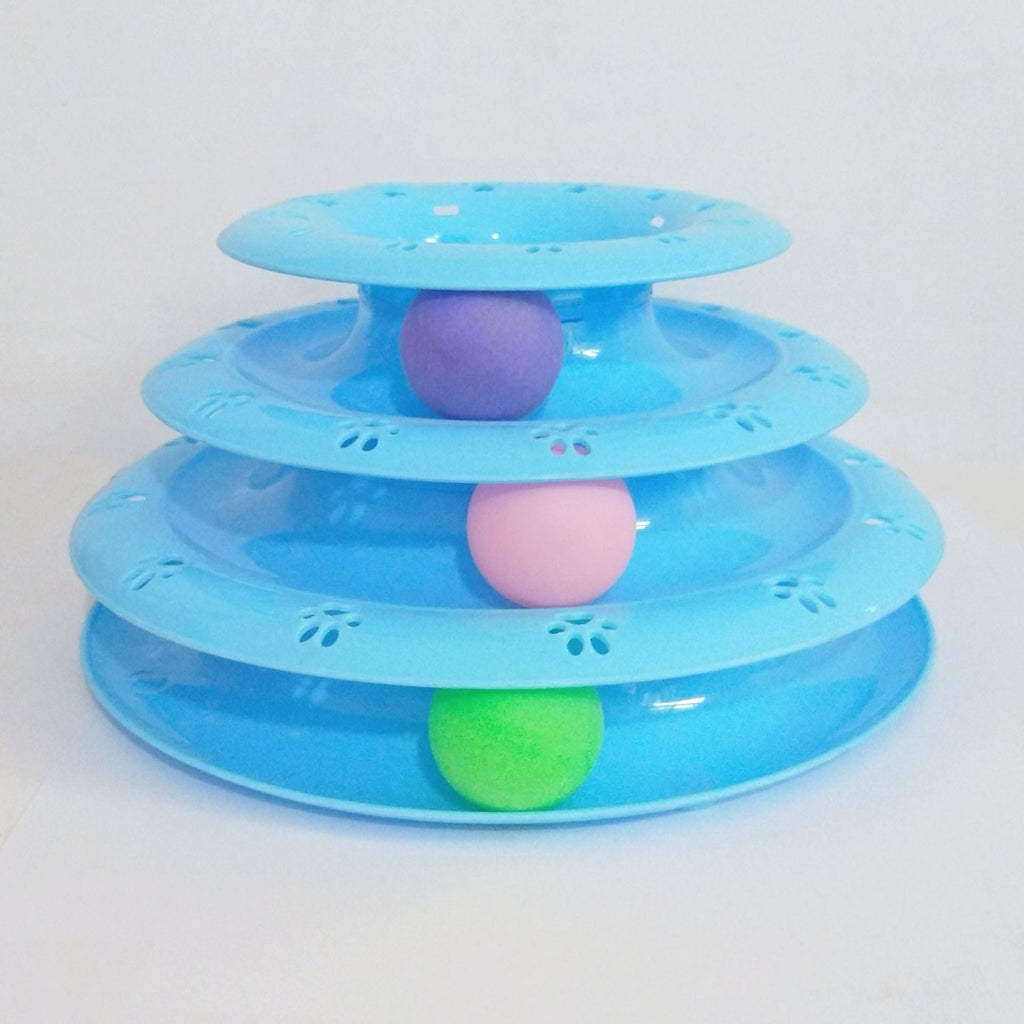 Interactive cat rotating educational turntable toy for indoor physical exercise and mental stimulation — view 4