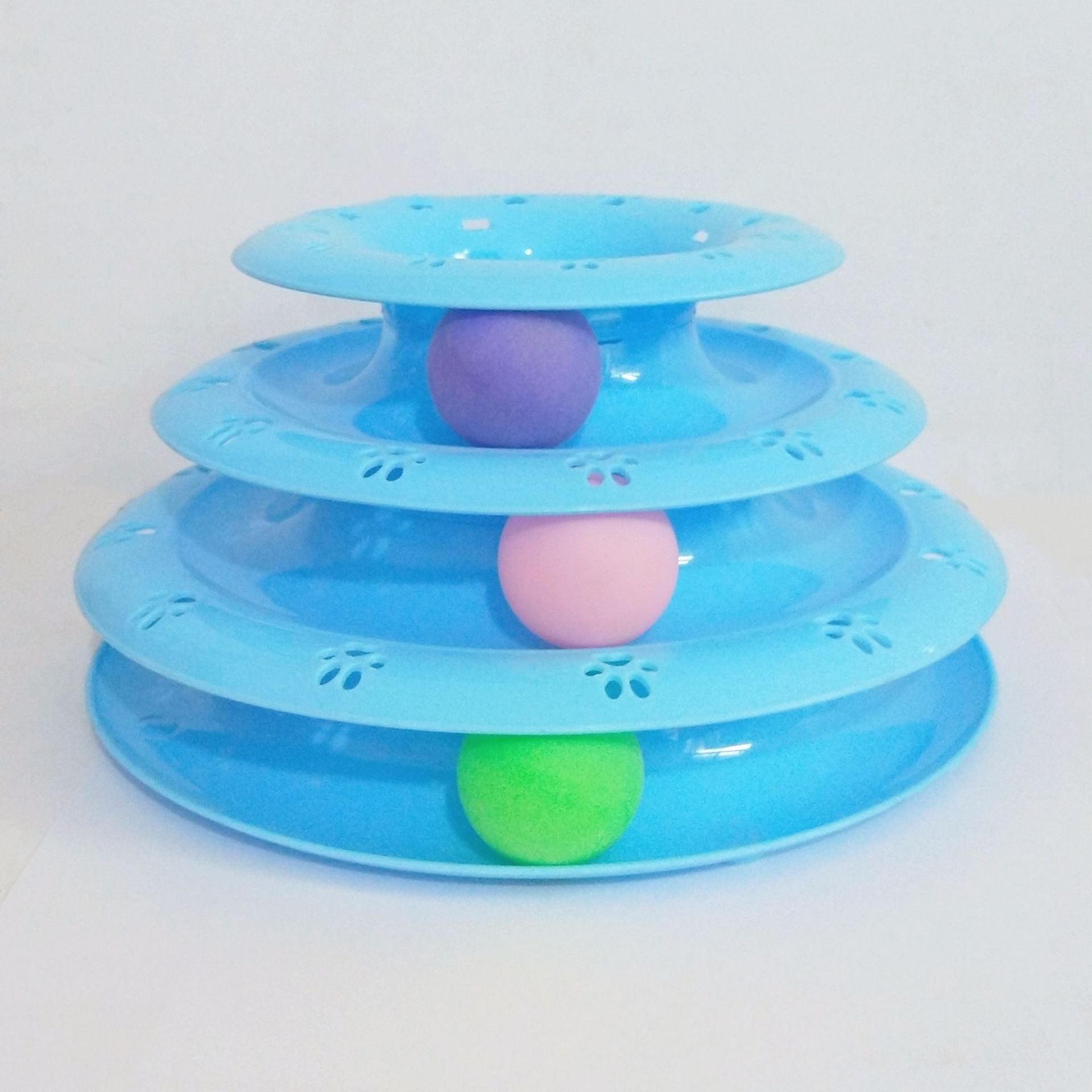 Interactive cat rotating educational turntable toy for indoor physical exercise and mental stimulation — view 4