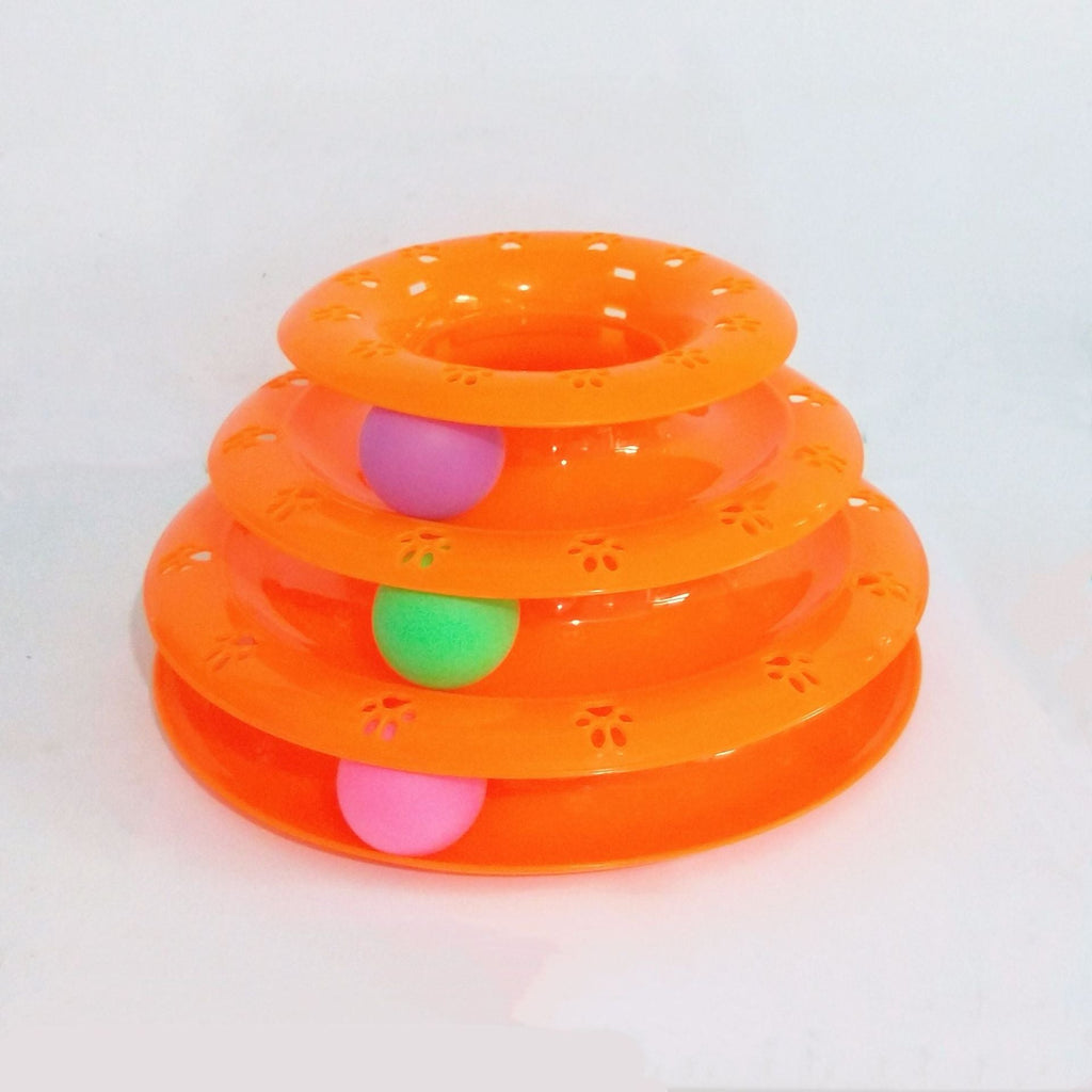 Interactive cat rotating educational turntable toy for indoor physical exercise and mental stimulation — view 5