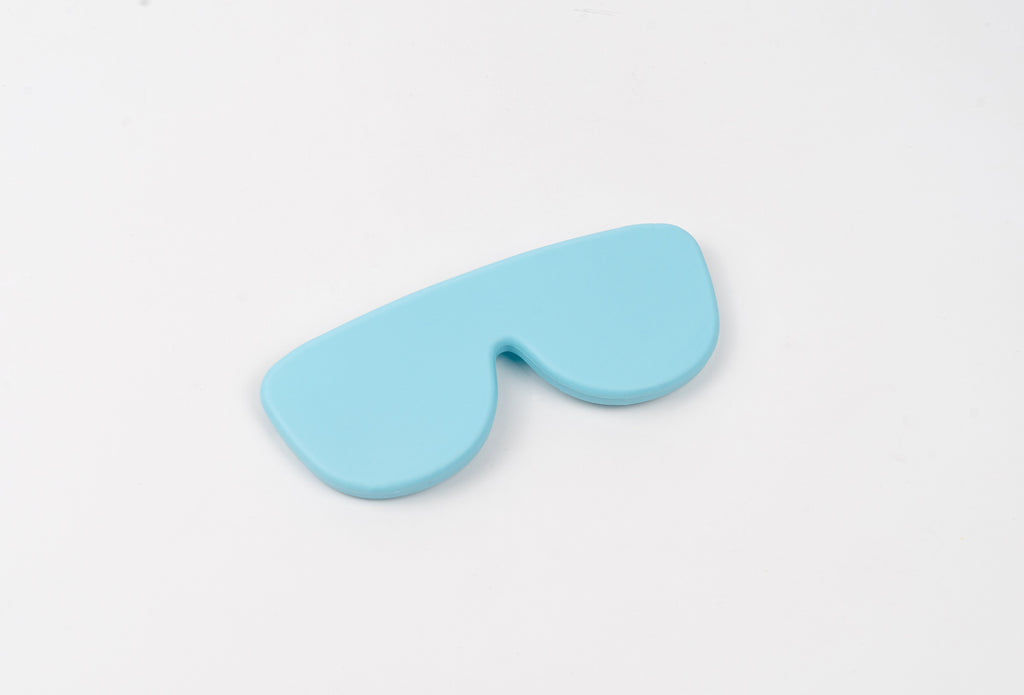 Funda de gafas de silicona flexible - Celeste-0